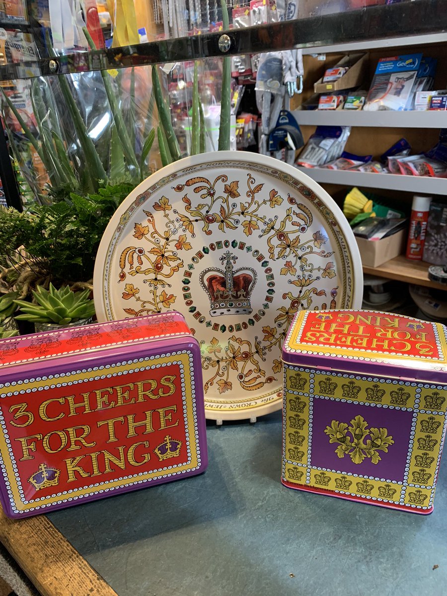 Now in stock #emmabridgewater King Charles lll coronation tins 
@ColdBathRoad #harrogate