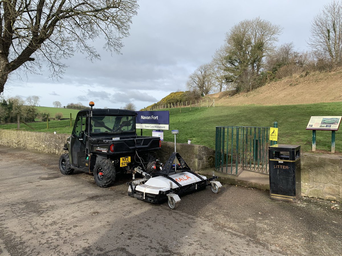papgleeson's tweet photo. Exciting times today @NavanCentreFort today with @GeoConor @JODarchaeology starting high res 3d GPR funded by the department for communities @loveheritageNI Historic Environment Fund https://t.co/PKX71eBCSe
