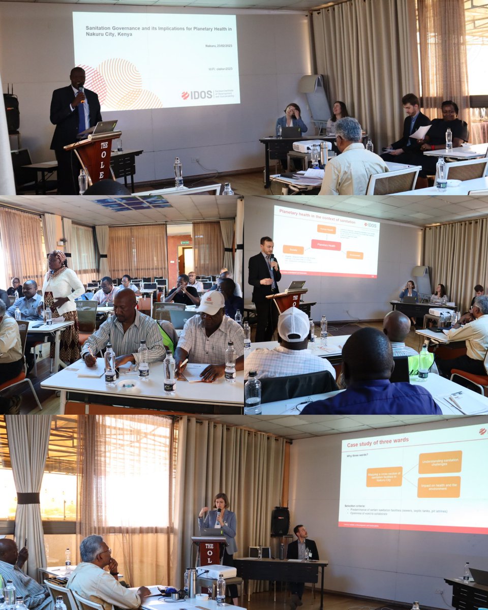 NakuruWater's tweet photo. 'Research is one of the engines that drives development 'Dr. Maraa-CEC, WEENR @NakuruCountyGov @ the inception workshop for research on Sanitation Governance &amp; its implications on planetary health in Nakuru. With @IDOS_research 
#PostgradProgramm
 #IDOSanitation
#EnrichingLife https://t.co/KMZB873CQk