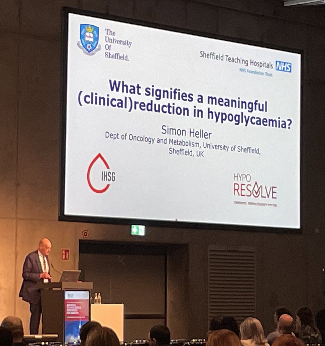 Great to hear some of the findings from the @HypoResolve study from Prof @simonrheller 📉

Simon is Chair of the Scientific Advisory Panel for the #Type1Diabetes #GrandChallenge, launched by @JDRFUK & @DUK_research thanks to a generous £50m donation from @stevemorganfdn 🌟