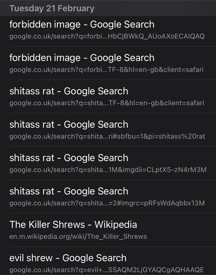 gemmabeepo's tweet photo. The search history from the time he had it https://t.co/Wh04lt5NiU