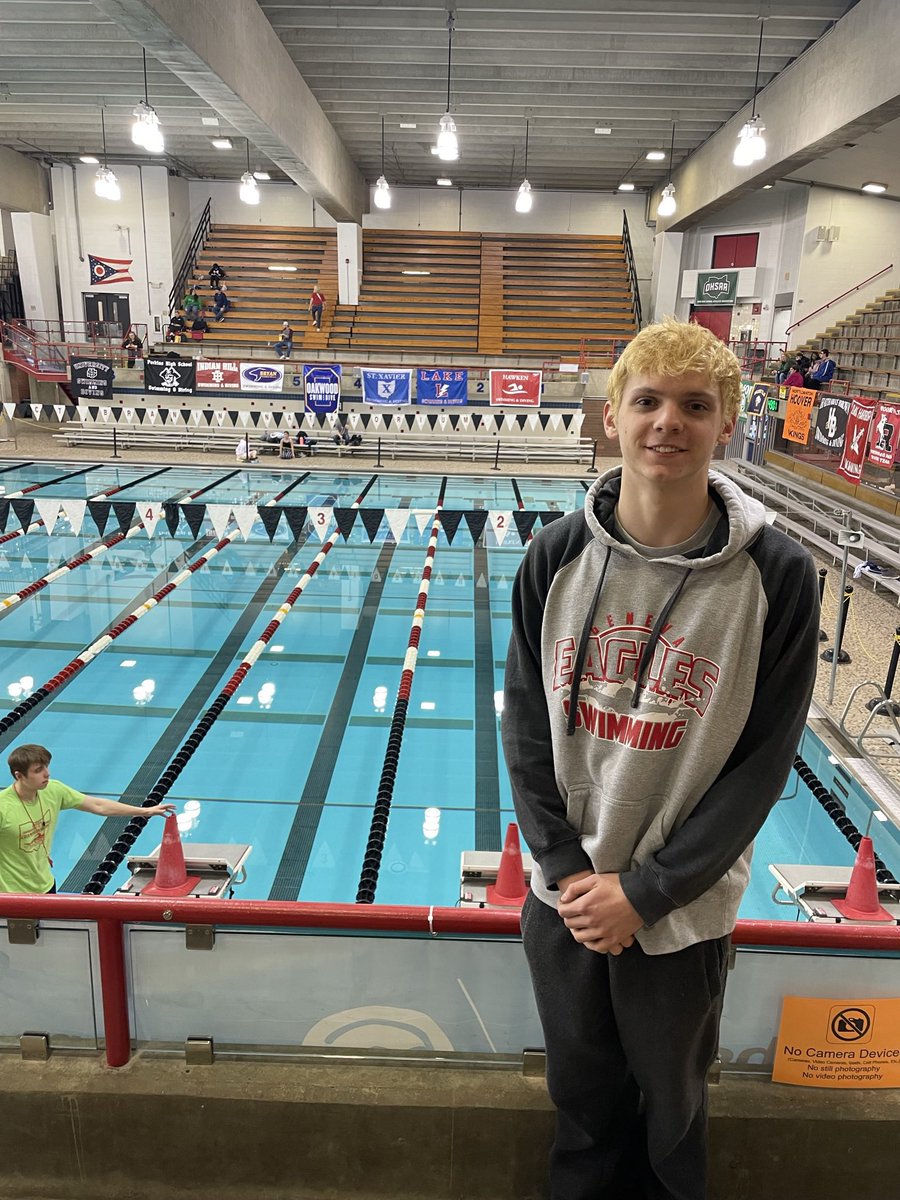 GenevaSwimTeam's tweet photo. State Meet Prelims today!  Good luck Nathan! https://t.co/NfJS56lZJ9