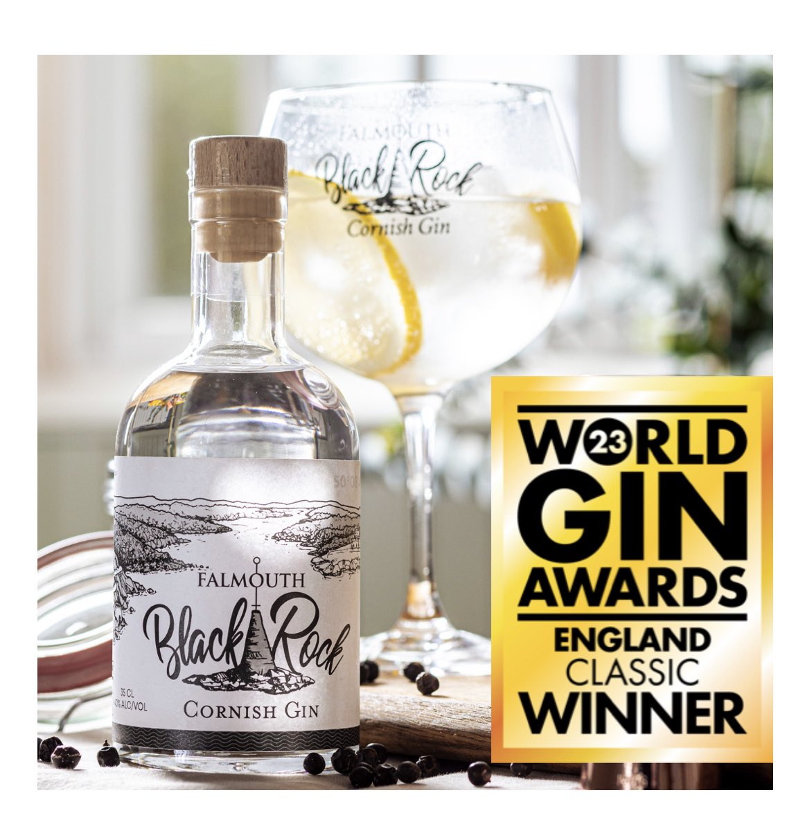 Looking forward to the final results later from the #worldginawards - Good Luck everyone!! #cornishgin #falmouthgin #bestenglishgin #falmouthblackrockgin