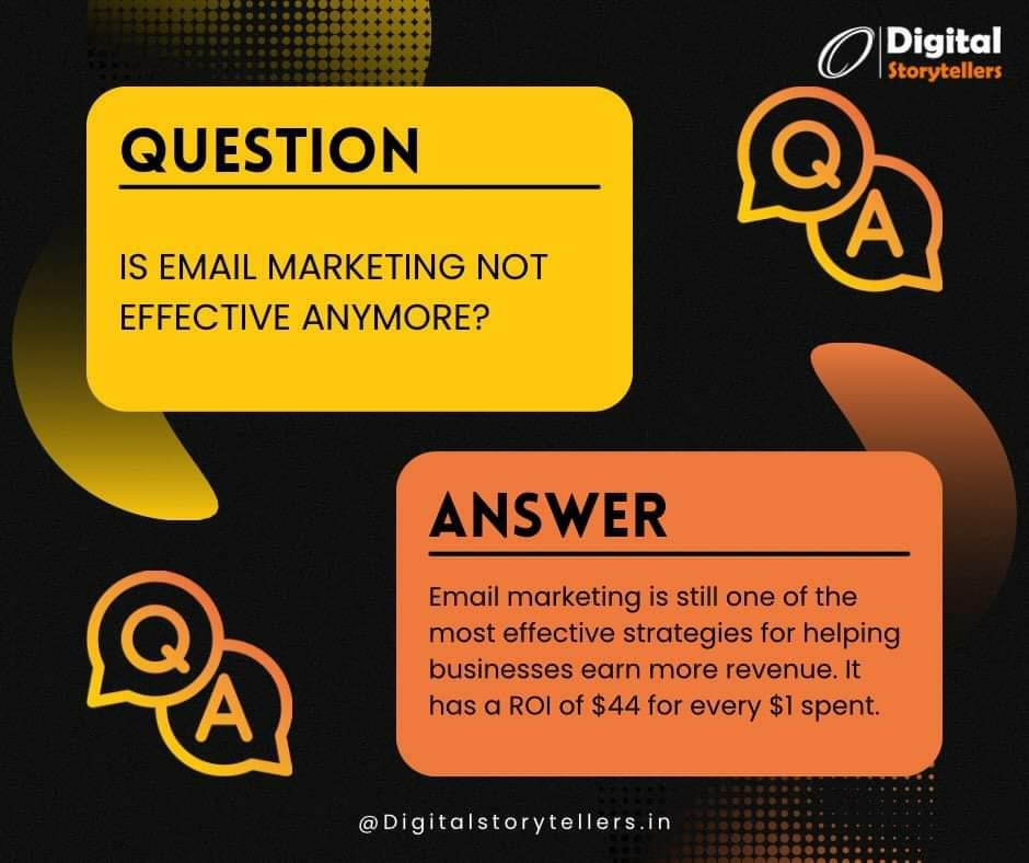 DigitalStory101's tweet photo. As new marketing techniques come and go. #EmailMarketing is still one of the most effective strategies to earn revenue. https://t.co/AspVvQ3mP8