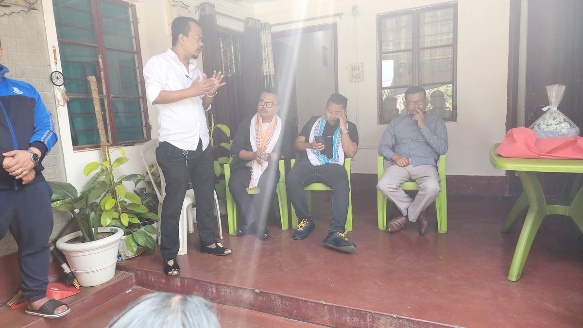 NNongpok's tweet photo. Had the opportunity to interact with BJYM Dimapur and colleagues from Dimapur Metitei Council.
Delighted to see our dedicated BJYM karyakartas are working tirelessly to ensure a thumping victory.
#NagalandElections2023 @JPNadda @blsanthosh @Tejasvi_Surya https://t.co/Dr7jHIRrZ5