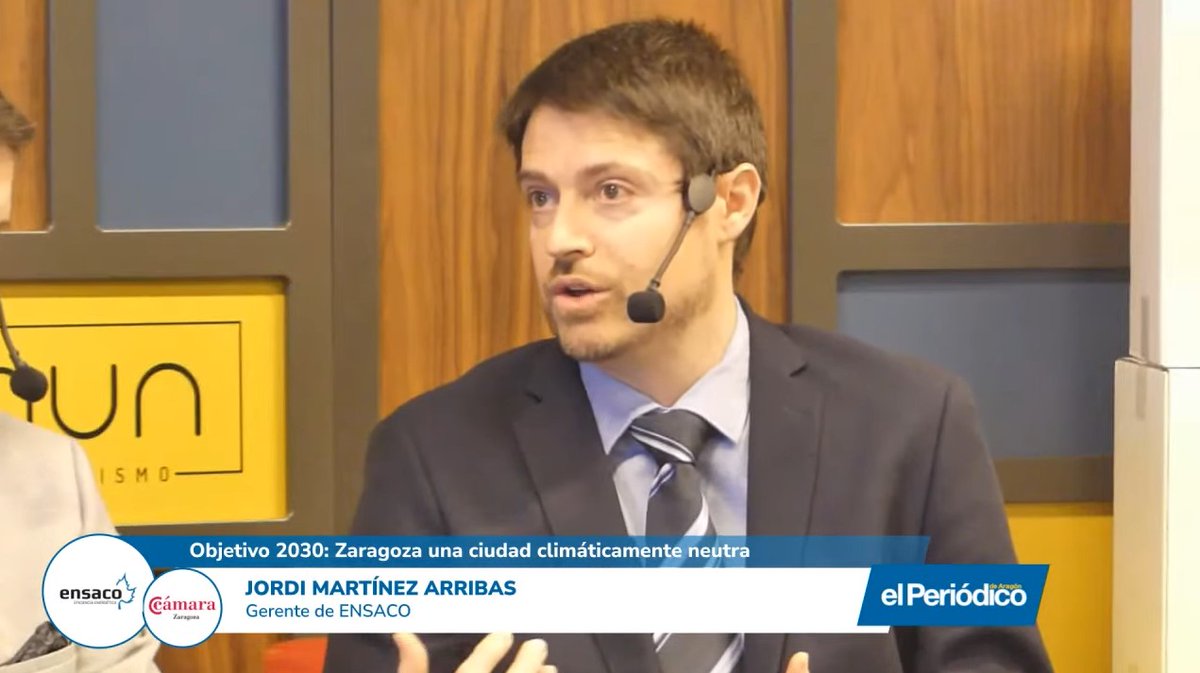 Jordi Martinez <a href="/ensaco/">Klaus Fischer</a> interviene en Foro Zaragoza climáticamente neutra. "Hay que dotar de inteligencia a los edificios. Se puede hacer tanto en vivienda nueva como existente"