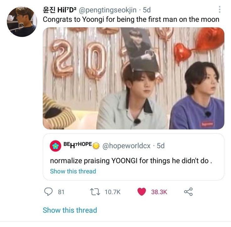 ARMY Stan twt being nothing but a circus where we are the comedians🎪😭   (Part 16) 

A hilarious thread 🧵