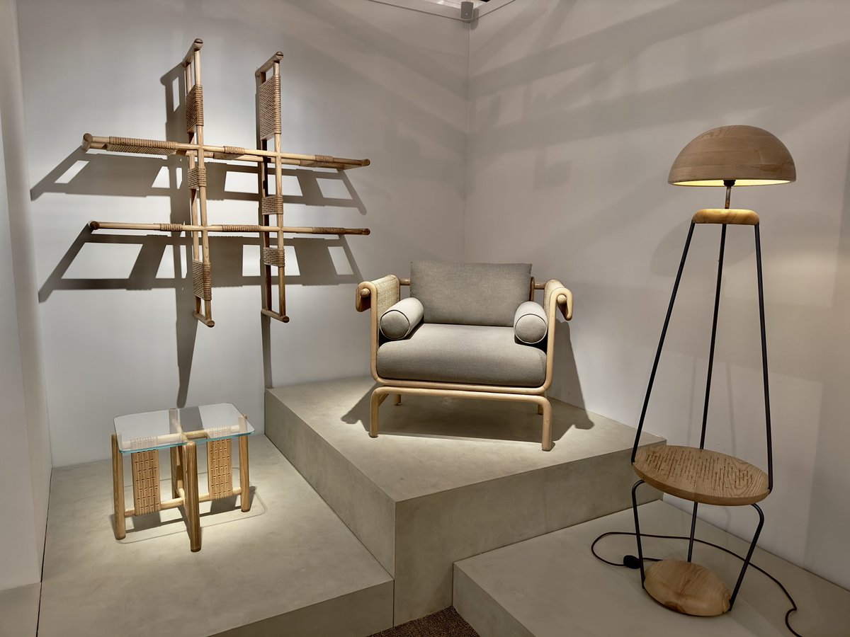 DhananjayS90's tweet photo. Proud husband alert! 

Super kudos to @vritima &amp; Project 810 furniture for a stellar showcase for their new furniture collection - 810 / Two.

Catch them at @IndiaDesignID 2023 at the Collectibles Pavilion, Booth 14 &amp; 16!

#indiadesign #furnituredesign #designinspiration https://t.co/EpO2C4U15s