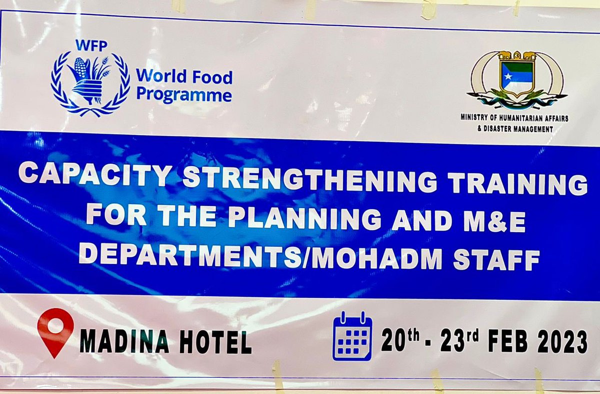 garane_farah's tweet photo. MOHADM-JSS has today concluded a four day capacity building training for its staff. The training which was about strengthening the M&amp;E &amp; Planning sectors of the Ministry was officially closed by the MOHADM-DG Aden Garane. https://t.co/6WxPn6LCet
