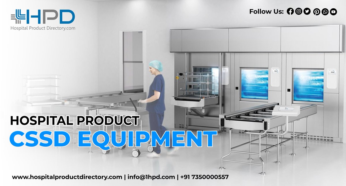 NewHPD's tweet photo. What Processes Are Completed In The Central Sterile Services Department? - By HPD

Visit - https://t.co/zEdYhMgHu9

#CSSD #CssdEquipment #HospitalEquipment https://t.co/gzLU8Ge4wa