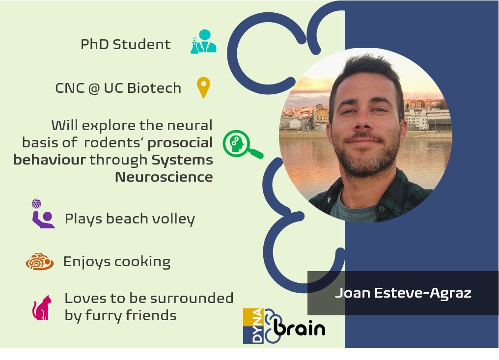 brain_dyna's tweet image. Have you met Joan Esteve? He has joined our lab and will be studying the neural basis of #prosocial behaviour. 
Welcome to the lab, Joan! @AgrazJoan 
#systemsneuroscience #CNCResearchers @cnc_uc #h2020
