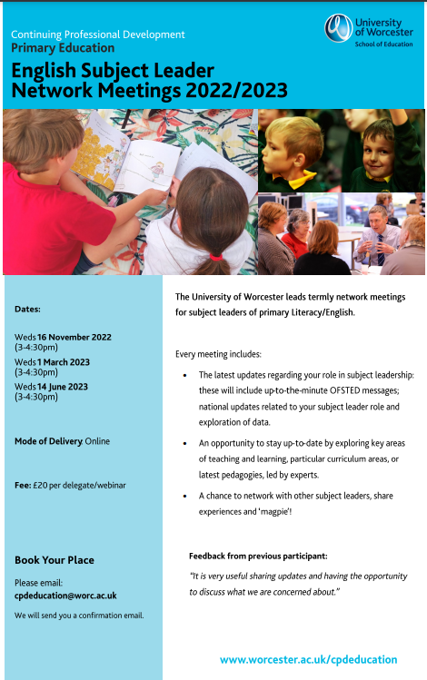 SharonLannie's tweet photo. Join us! Our English Subject Leader Network meeting 01/03 will host Voice 21, the national oracy charity, providing an overview of the academic evidence for oracy and why developing students' speaking and listening skills is so crucial to their learning and life chances. https://t.co/1lhk2Jj3ml