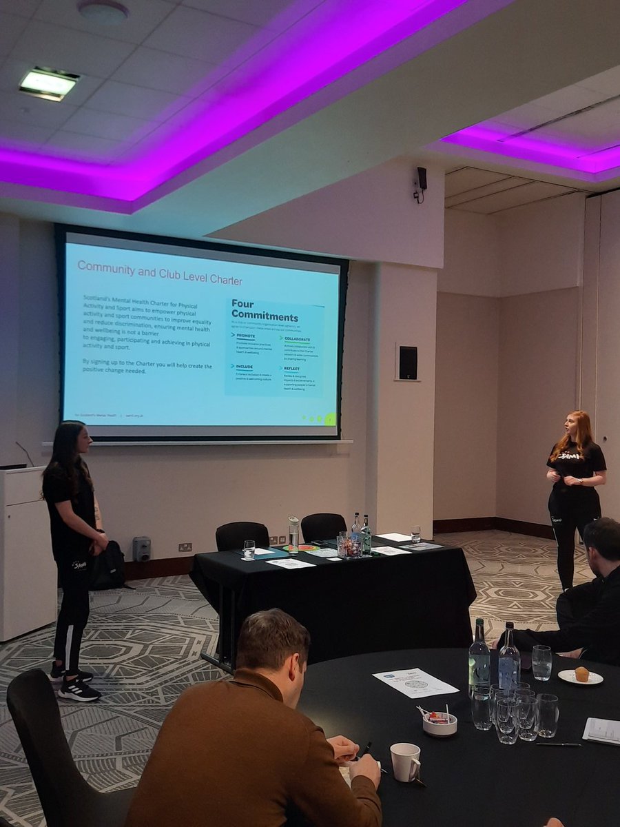 SSF_Futures's tweet photo. @SAMHtweets  start their workshop on  the 5 Ways to wellbeing 
🧡💜
#SSFConference https://t.co/U0XeZzJbZK