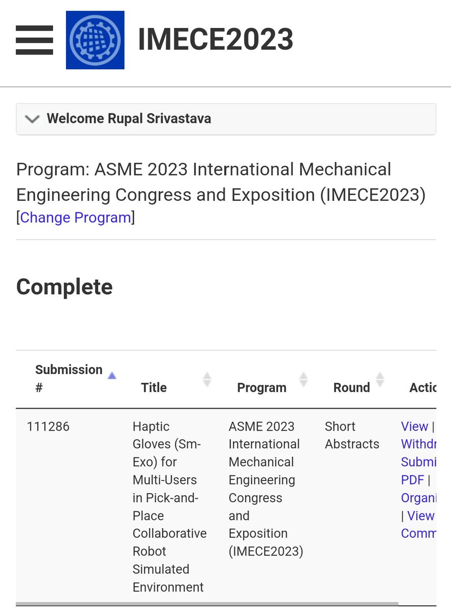 Rupal Srivastava (@rupalsriv) on Twitter photo Submitted our research abstract to the <a href="/ASMEdotorg/">ASME.org</a> IMECE 2023 conference, now we wait for the decision 🙃
<a href="/EberLawrence/">Eber Lawrence Souza</a> <a href="/niallmurr/">Niall Murray</a> @DeclanMDevine
<a href="/Confirm_SMART/">CONFIRM SMART 4.0</a> <a href="/TUS_Athlone_/">TUS Athlone Campus</a> Submitted our research abstract to the <a href="/ASMEdotorg/">ASME.org</a> IMECE 2023 conference, now we wait for the decision 🙃
<a href="/EberLawrence/">Eber Lawrence Souza</a> <a href="/niallmurr/">Niall Murray</a> @DeclanMDevine
<a href="/Confirm_SMART/">CONFIRM SMART 4.0</a> <a href="/TUS_Athlone_/">TUS Athlone Campus</a>