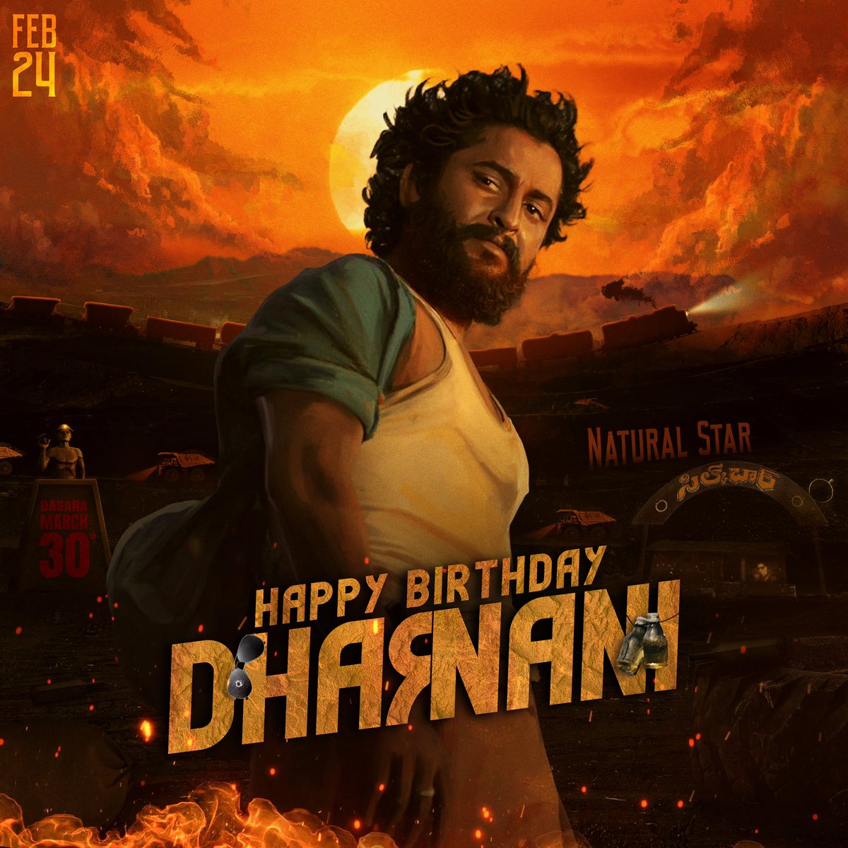 KiranMedasani's tweet photo. Here you go tweeple 
CDP to celebrate our Natural Star @NameisNani ‘s bday. We request everyone to Participate in changing their DP’s and make it successfull 🔥
Wishing the NATURAL ⭐️ NANI 
a Very happy birthday on behalf of all the fans ❤️
©️ @IamDeepRd 
#Nani #DasaraOnMarch30th https://t.co/IsZEZaz9oa