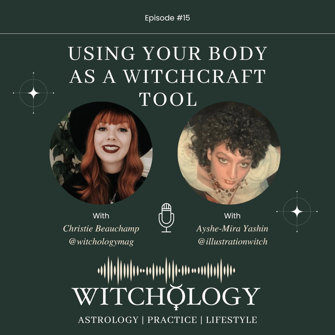 ✨Episode 15✨
This week's guest is the marvellous Ayshe-Mira Yashin. This week we are talking about using your body as a tool in your witchcraft practice. I haven't included a book review this week because, instead, I wanted to offer you a few more ways you could use your bod...