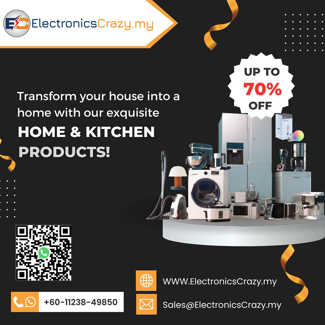 EcrazyMY's tweet photo. Are you looking for Home &amp; Kitchen products?
Upgrade your living space with our top-notch Home &amp; Kitchen products! we have everything you need to make your home more comfortable and convenient. 
Website : https://t.co/gHTWCyOWGn

WhatsApp  : +60-11238-49850
#HomeDecor #KitchenE https://t.co/ZMr8h0YIkw