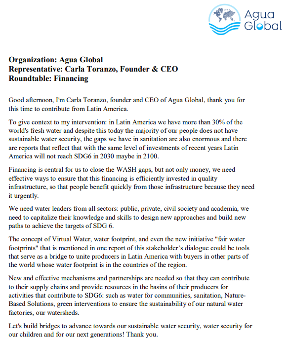 cali_toranzo's tweet photo. 💦Querida Comunidad #Agua: AGUA GLOBAL es una de las organizaciones de #AméricaLatina acreditada por #NacionesUnidas para participar de su #ConferenciaAgua2023
Les invito a sumar esfuerzos x las decisiones que nuestra región necesita
#LíderesAgua #ODS6
👇 
https://t.co/w3PQDuSk8m https://t.co/tFwN7bY4BH