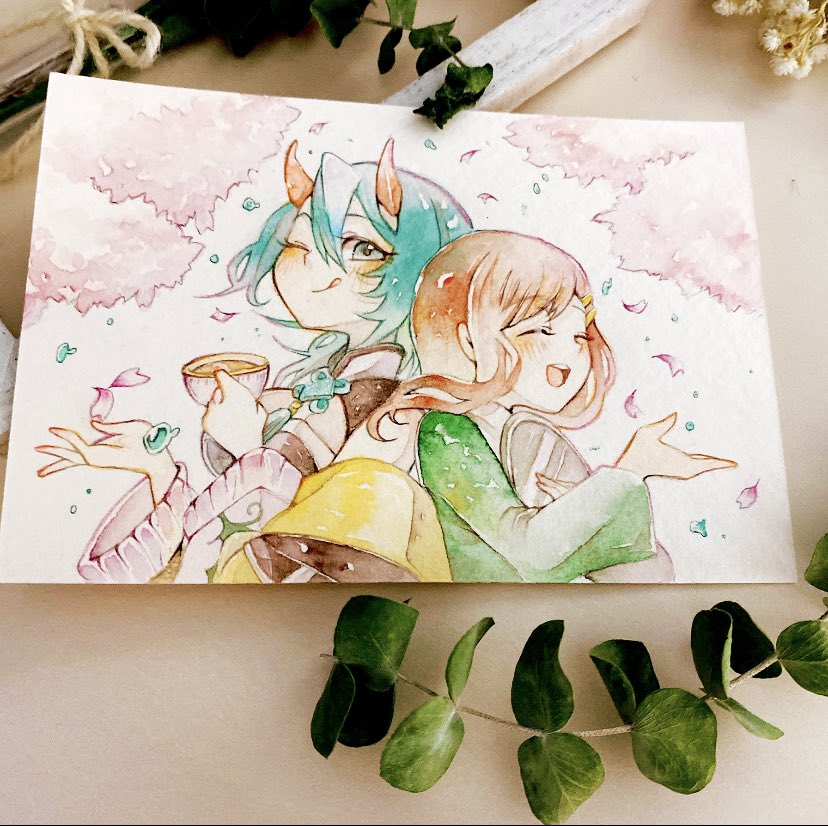 「#アナログ絵で魅せてみよこのタグ素敵なアナログ絵がたくさん!ずっと見られるよ私は」|あずましろのイラスト