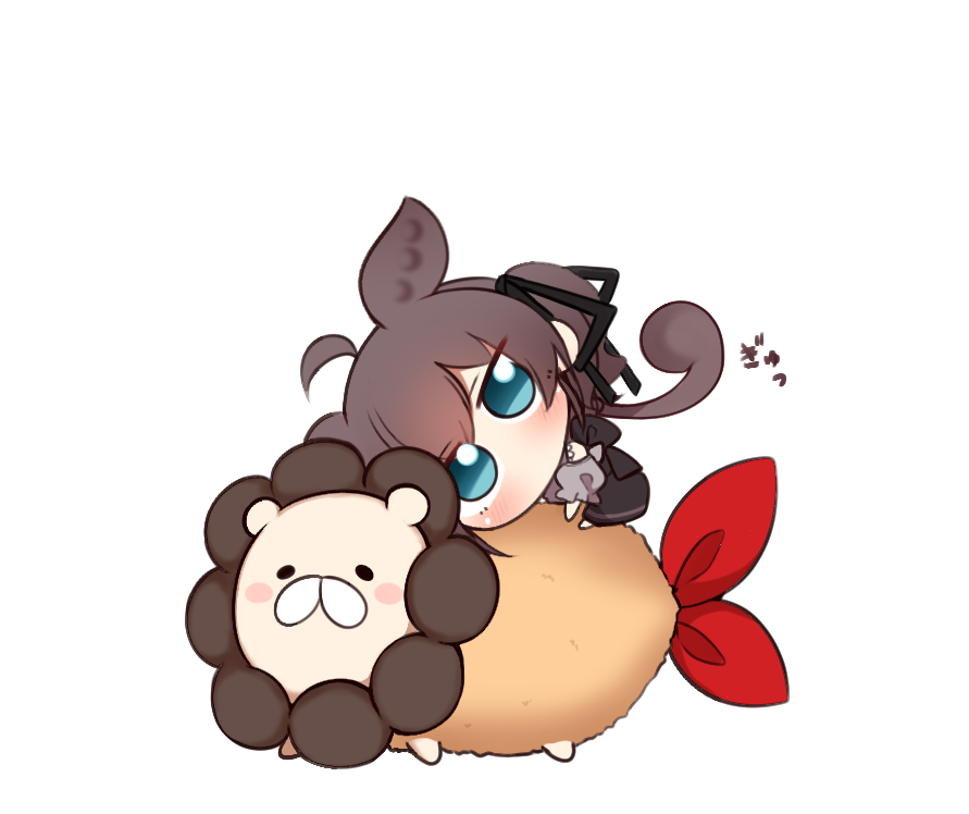 natsuiro matsuri 1girl tempura shrimp tempura shrimp chibi brown hair ahoge  illustration images