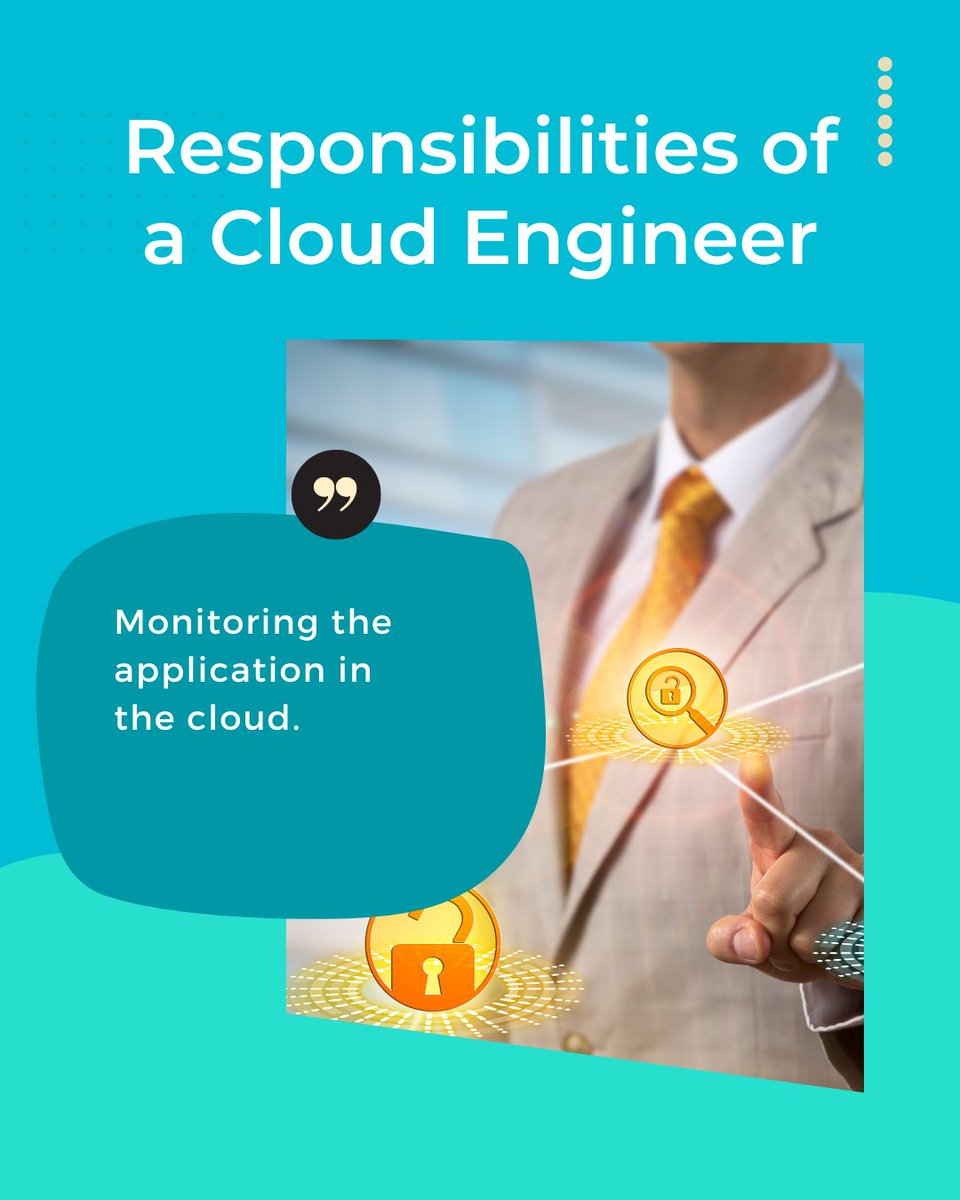 One of the responsibilities of a cloud engineer is to monitor the application in the cloud.
bdccglobal.com/top-devops-com…
#responsibility #ResposibilitiesCloudEngineer #Cloud #CloudEngineer #Application #Monitoring #bdcc #DevOps #Design #Deployment #CloudDeveloper #developers