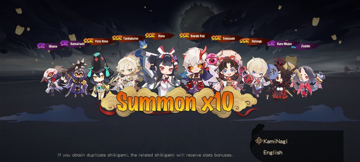 HoshikoNagisaVT's tweet photo. Idk if that is a pull everyone will get but dang o.o
#Tsukuyomi #MoonParade Check out the new shikigami I summoned in Faux Summon! https://t.co/oYmkWCg7SB