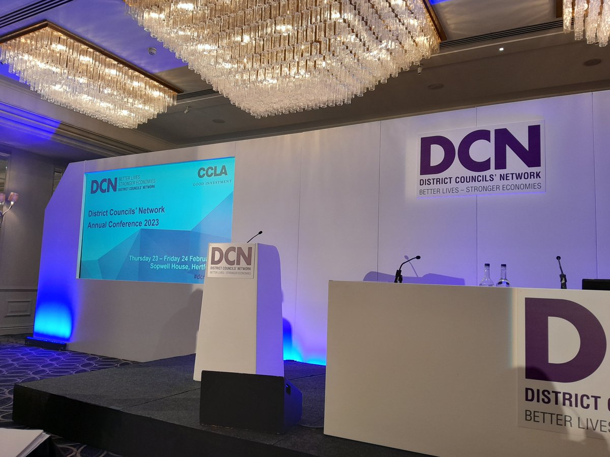 The stage is set and the chairman is waiting in the wings... #dcnconf2023 is about to begin!