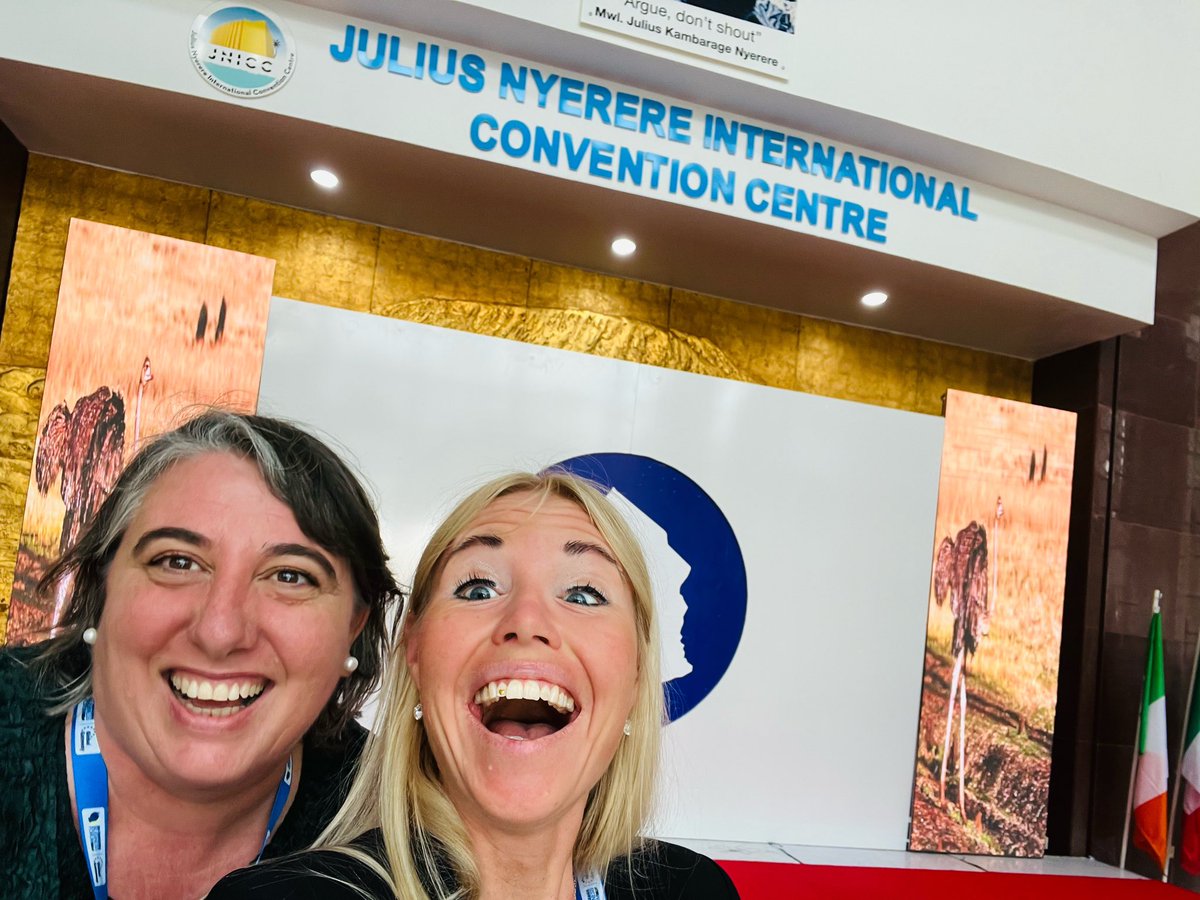 Two very happy Marias entering the #EUTZBusinessForum in Dar es Salaam this morning 🇹🇿

@MariaShawBarrag <a href="/EIB/">European Investment Bank</a> <a href="/EIBGlobal/">EIB Global - account inactive</a> <a href="/EUinTZ/">EU in Tanzania</a> <a href="/EU_TZBF/">Tanzania-EU Business Forum</a>