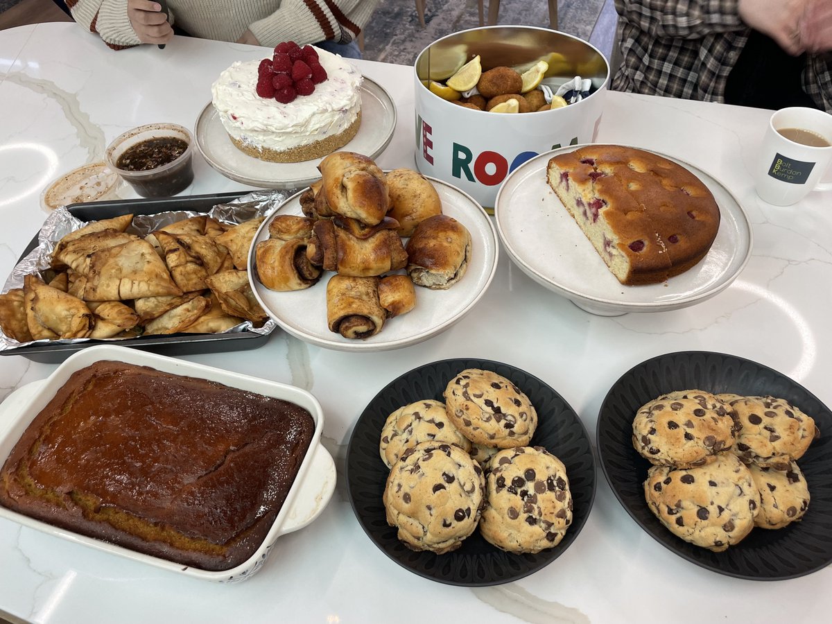 BoltBurdonKemp's tweet photo. Today #BBKBakingClub & our diversity group BEqual teamed up in celebration of international baking. We had an amazing selection of treats from around the world, from samosas & koupes to rum cake & korvapuusti! Find out more about BEqual & #LifeAtBBK here: https://t.co/g7j3przeLl https://t.co/iuDSiF390a