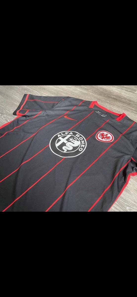 SJMFootyShirts's tweet photo. @ShirtSellerList @FinderShirt SHIRT FOR SALE!!
Eintracht Frankfurt 2015/2016 home shirt. Very rare shirt with the Alfa Romeo sponsor
Size XL, Very good Condition. £65 incl postage. Get in touch! Offers considered! https://t.co/Z7WkY8DK9b