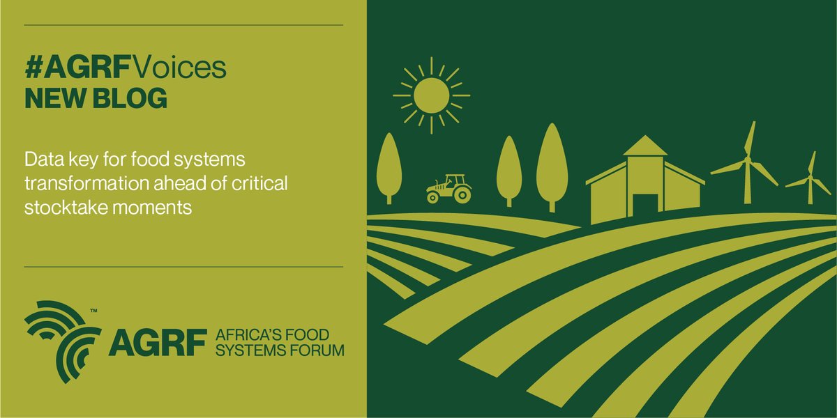 Data plays a critical role in transforming Africa's Food Systems. 
Read our latest blog by <a href="/nmageka/">Nixon Mageka</a>, Senior Program Officer <a href="/AGRA_Africa/">AGRA - Sustainably Growing Africa’s Food Systems.</a> 

Let us know how you are using data in your organisation.

agrf.org/data-key-for-f…

#AfricasFoodSystemsSummit