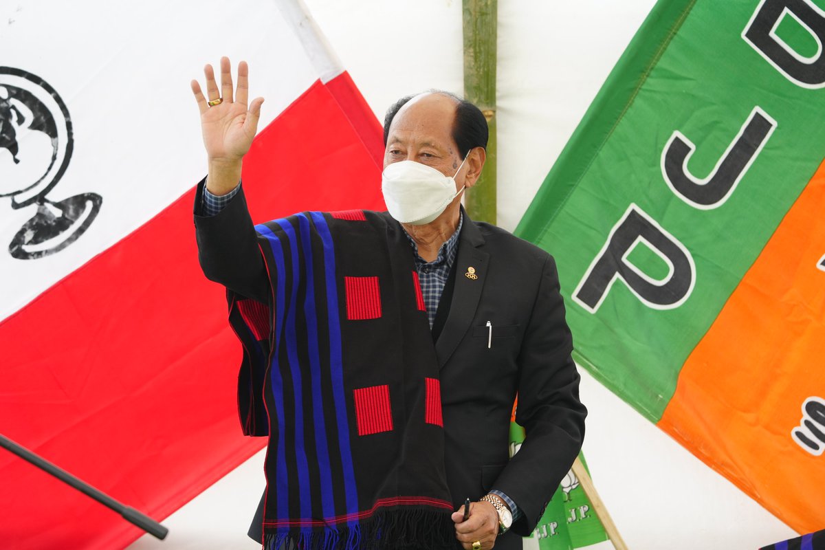 Neiphiu Rio, Hon'ble CM stated in his speech that BJP-NDPP is the only entity as an alliance in Nagaland for which people should not get confuse. He reminded the gathering that this time if Haiying is elected, he will be given better role.