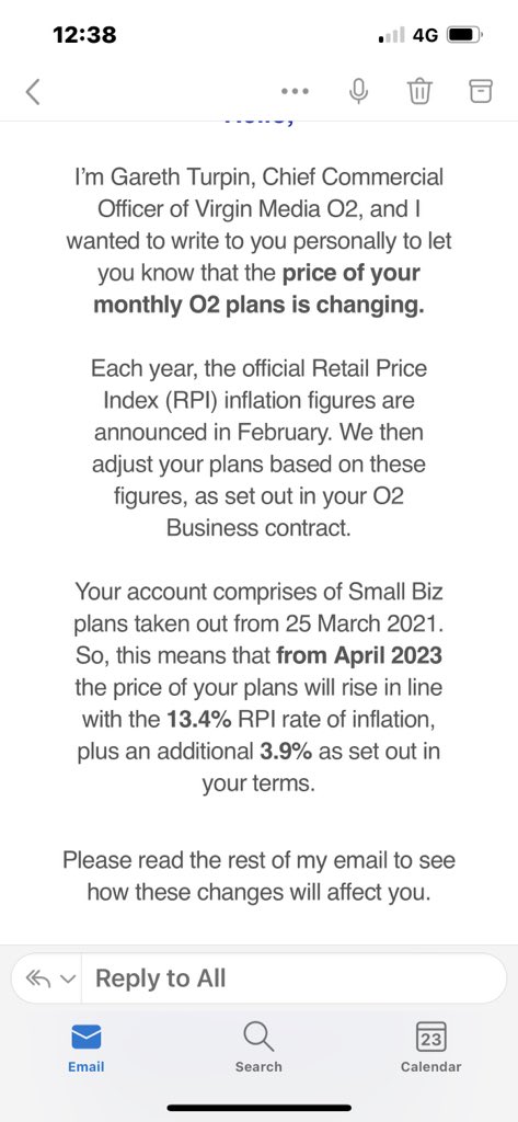 crofty9's tweet photo. @O2, what an absolute disgrace you are!! In a National cost of living crisis just because you can do ‘contractually’ doesn’t mean you ‘have to’.
You are morally bankrupt, disgusting!! #CostOfLivingCrisis #o2priceincrease https://t.co/AcZvIyD6mt