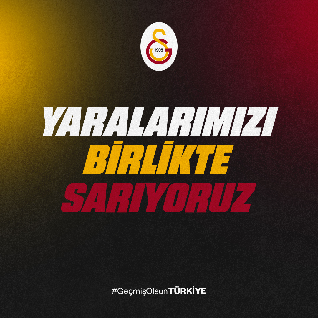 Galatasaray Spor Kulübü hesaplarına yapacağınız bağışlarla depremlerin yarattığı acıları hafifletebilirsiniz. 

TL bağışı için: iyzi.link/AI85qw

USD bağışı için: iyzi.link/AI85qQ

Euro bağışı için: iyzi.link/AI85rA

GBP bağışı için: iyzi.link/AI85rg