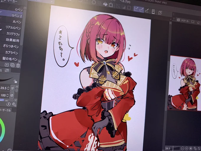 船長ラフ✏️✨ショートも可愛い! 
