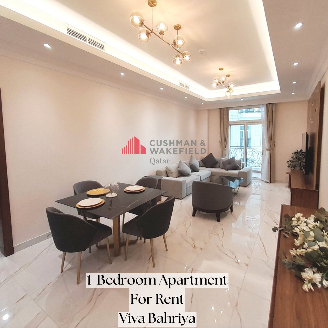 CushwakeQatar's tweet photo. Rent a brand-new, fully-furnished 1 BR apartment in Viva Bahriya, #ThePearl. This tower offers wonderful features including the infinity pool &amp; private beach access.

Monthly rent: QR 9,500
Contact: +97433541237
https://t.co/rYgRnd5QQT

#Qatar #Doha #sale #cushmanwakefield #lease https://t.co/t6d0q1ZzJv