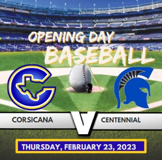 live_texan's tweet photo. Corsicana 🆚 Centennial  |Varsity Baseball
Tigers @ Spartans  
📆 :Thursday, February 23, 2023
⏰ : 1 PM
📺 : https://t.co/IyDHqPZctY

@CentennialSAC 
@Ctigerbaseball
@CHSSPARTANBASE1 
@coachsenato29 
@moffatt_grant  
@jbbowman7 
@spartans_stuco https://t.co/qiypop3UX2