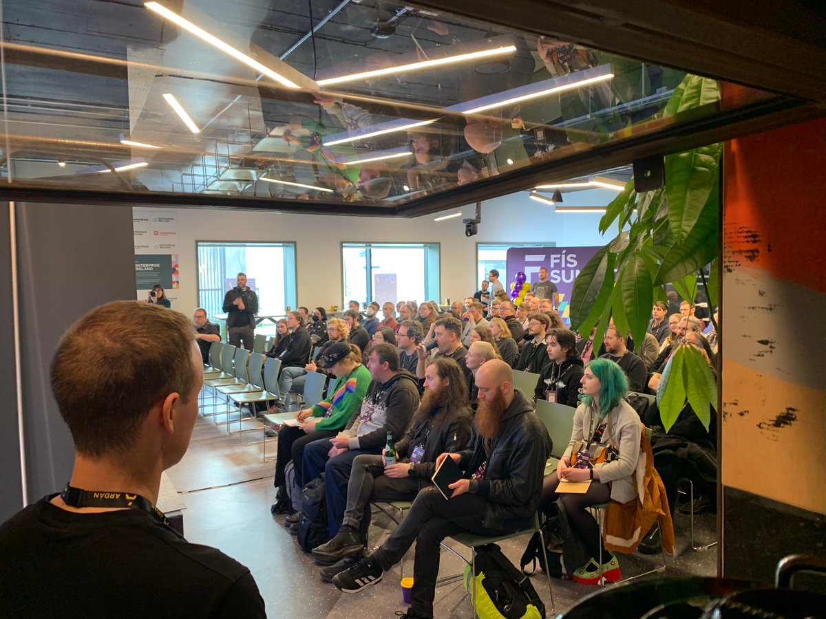 johnbreslin's tweet photo. Great setup and activity in @PorterShed a Dó for the @ardan_ie FÍS Games Summit today - some before and after pics below! https://t.co/m3Ql5kBgHn
