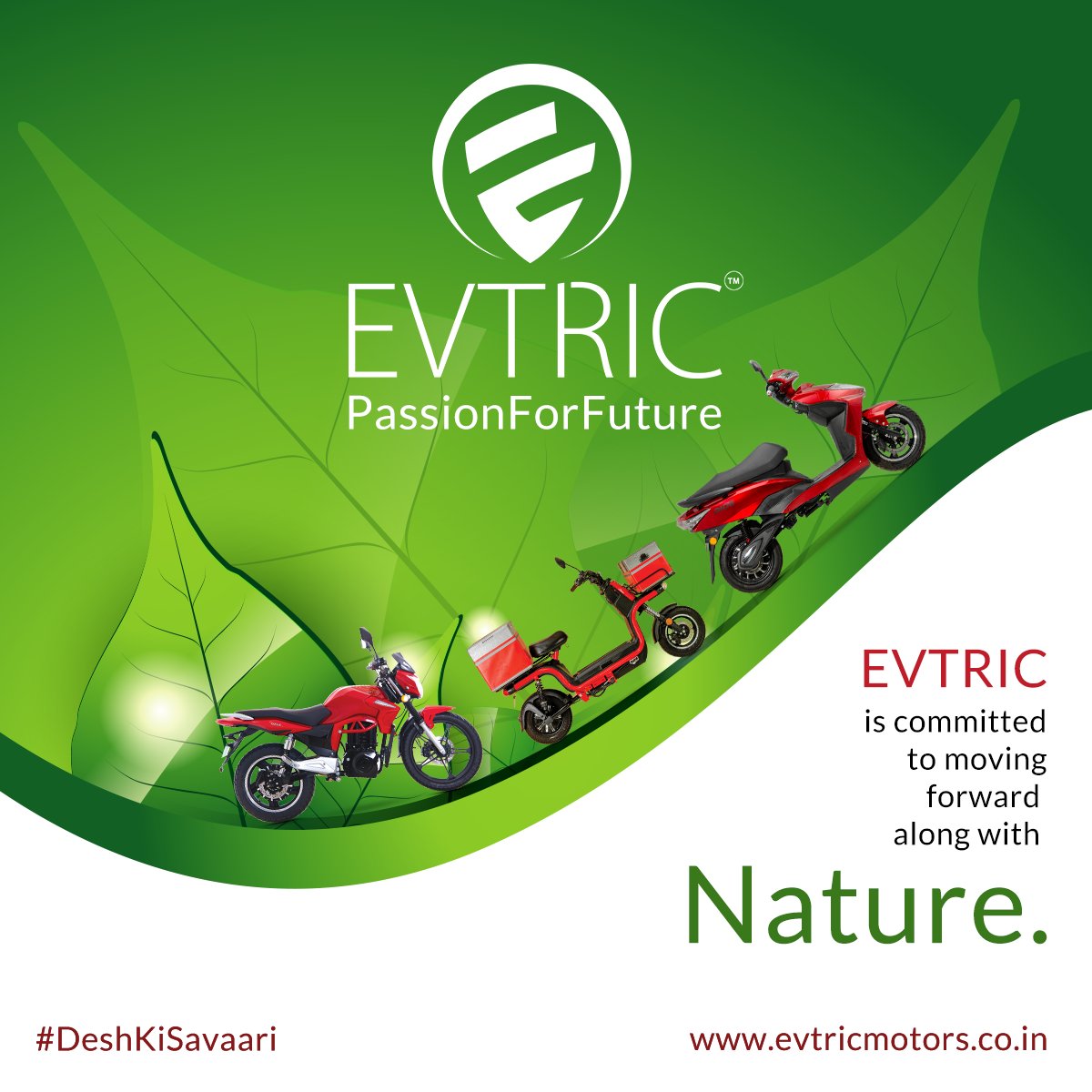 EvtricL's tweet image. Walking along with nature is our commitment while we are committed to providing an eco-friendly ride to the nation.

#EVTRIC #EVinIndia #Nature  #MakeInIndia #MadeInIndia #Electrifying #PassionforFuture #DeshKiSavaari