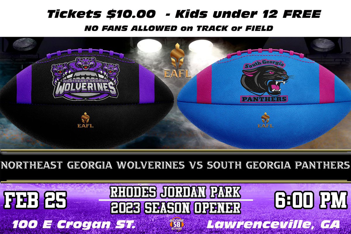 NWolverines's tweet photo. 1st game of 2023 EAFL season!!! Come support your favorite squad!! https://t.co/ursEZ5OIVn