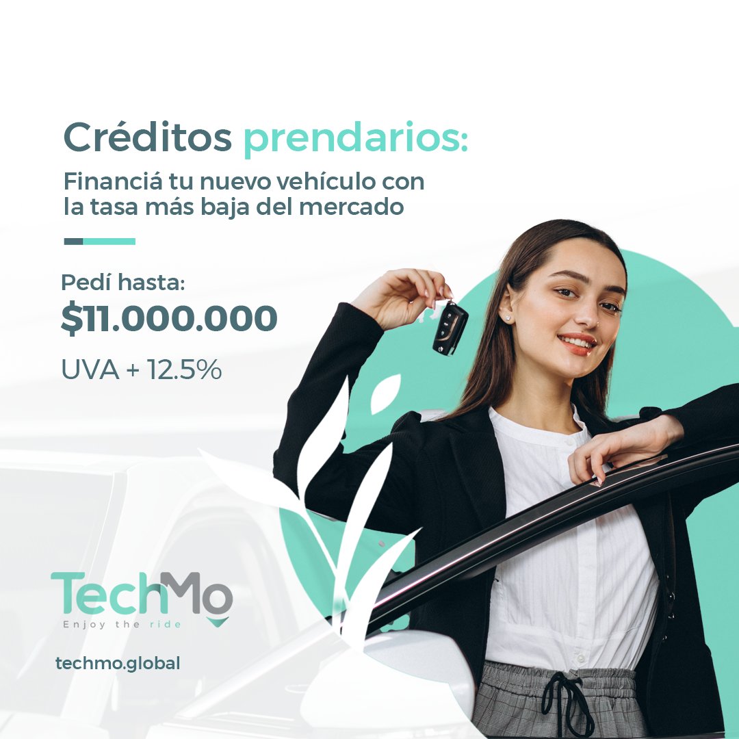 TechMo_Global's tweet photo. ¿Estás muy cerca de tu nuevo auto pero te falta dinero? 👉 ¡Tenemos la solución!

💸 Contamos con 𝗹𝗮𝘀 𝘁𝗮𝘀𝗮𝘀 𝗺𝗮́𝘀 𝗯𝗮𝗷𝗮𝘀 𝗱𝗲 𝗶𝗻𝘁𝗲𝗿𝗲́𝘀 𝗱𝗲𝗹 𝗺𝗲𝗿𝗰𝗮𝗱𝗼 𝘆 𝘁𝗼𝗱𝗮𝘀 𝗹𝗮𝘀 𝗳𝗮𝗰𝗶𝗹𝗶𝗱𝗮𝗱𝗲𝘀.

Conocé más en https://t.co/I6CjHFtUhF https://t.co/2VlvCSmDbD