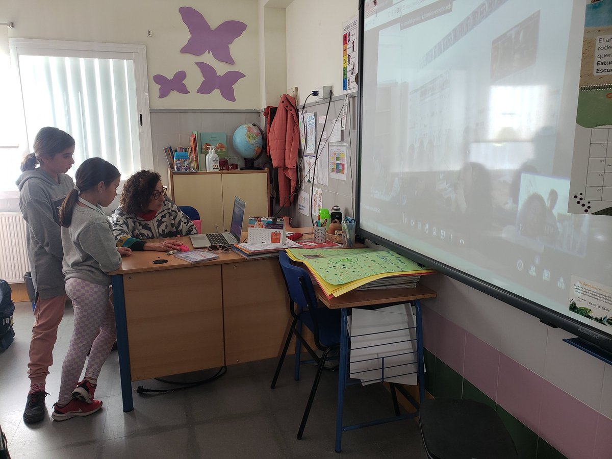 Conexión del alumnado de 4º con Lamego (Portugal)erasmusinfanta.blogspot.com/2023/02/conexi…