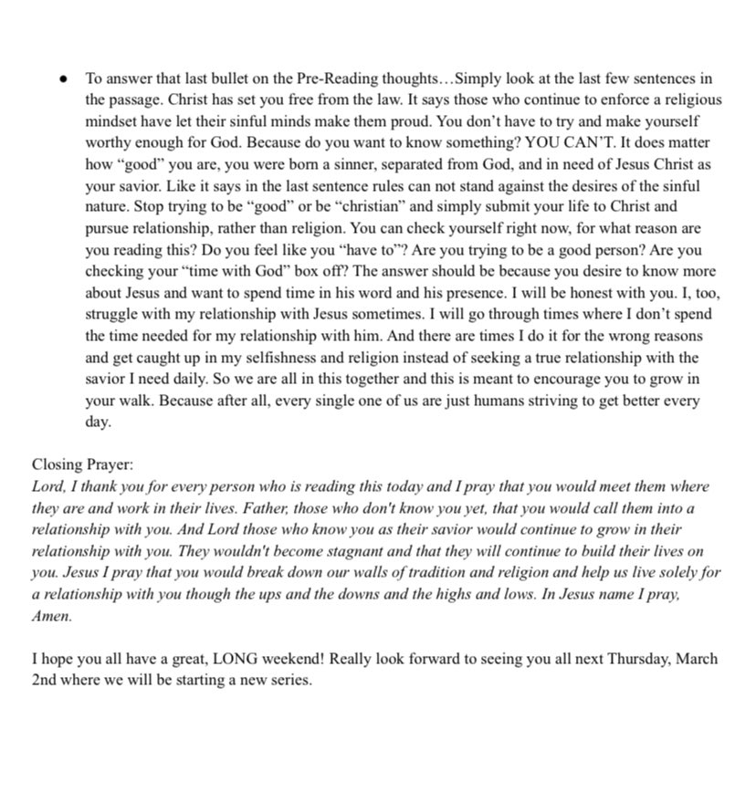 Hey It's been two weeks since we've met up! here is a little recap and word of encouragement we want you to see today! see you guys next week!