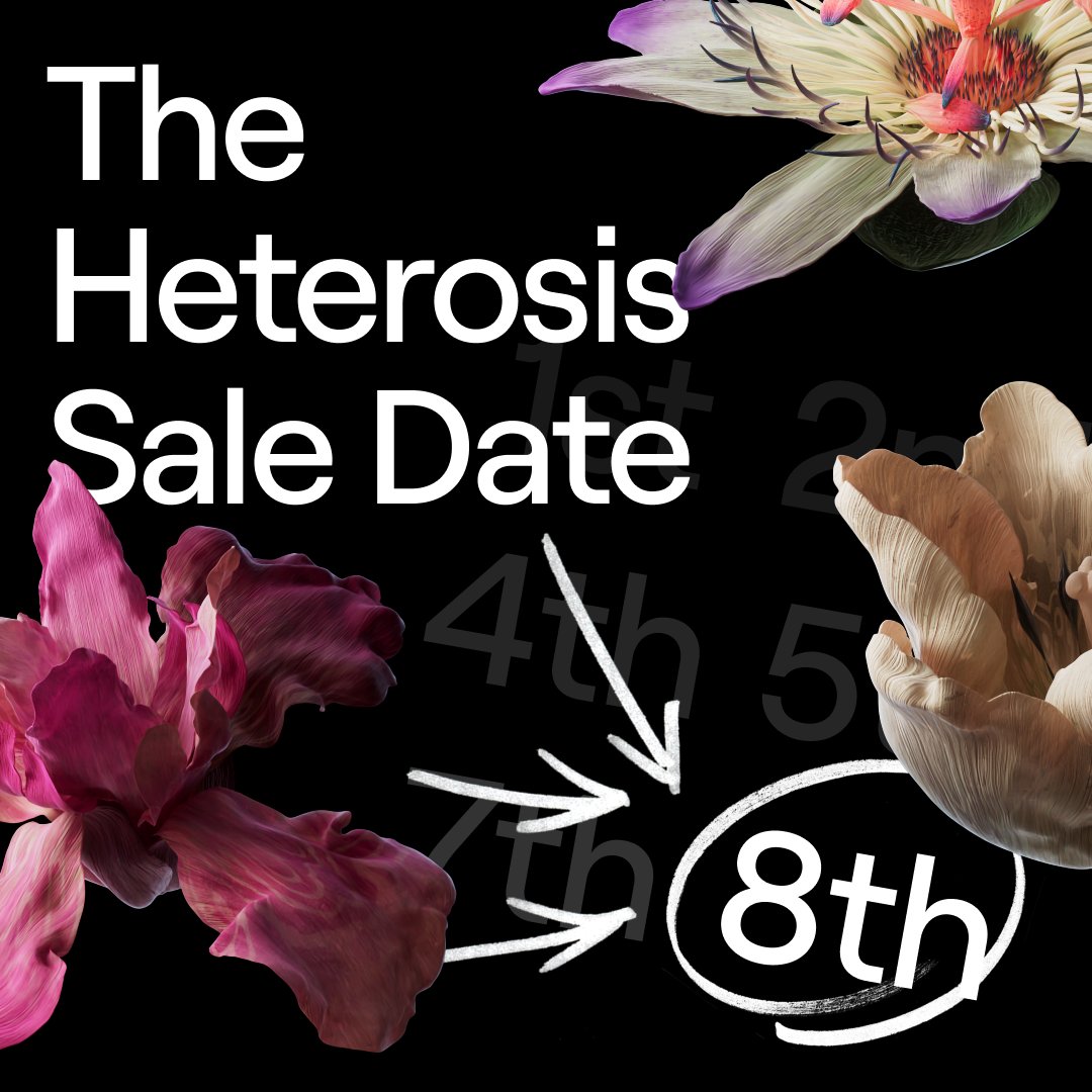 ogdotart's tweet image. ☀️🌻 Spring’s come early to the #cryptoworld with 𝐓𝐇𝐄 𝐇𝐄𝐓𝐄𝐑𝐎𝐒𝐈𝐒 𝐒𝐀𝐋𝐄!

 📌 March 8th, 10am EST, the allowlist sale will run for 24 hours. Remaining #NFTs will be sold the next day in the waitlist + general sales.

🐝 Improve your score: bit.ly/3wOjsW9