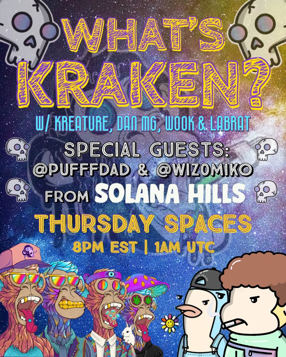 Hey residents!  

We've got another space lined up for y'all! 
We'll be joining <a href="/trippinapes/"></a>  twitter space on  February 23th, 2023 at 8:00 PM EST

Come and vibe with us!

#solanahills #werockthetop #AMA #TrippinApeTribe