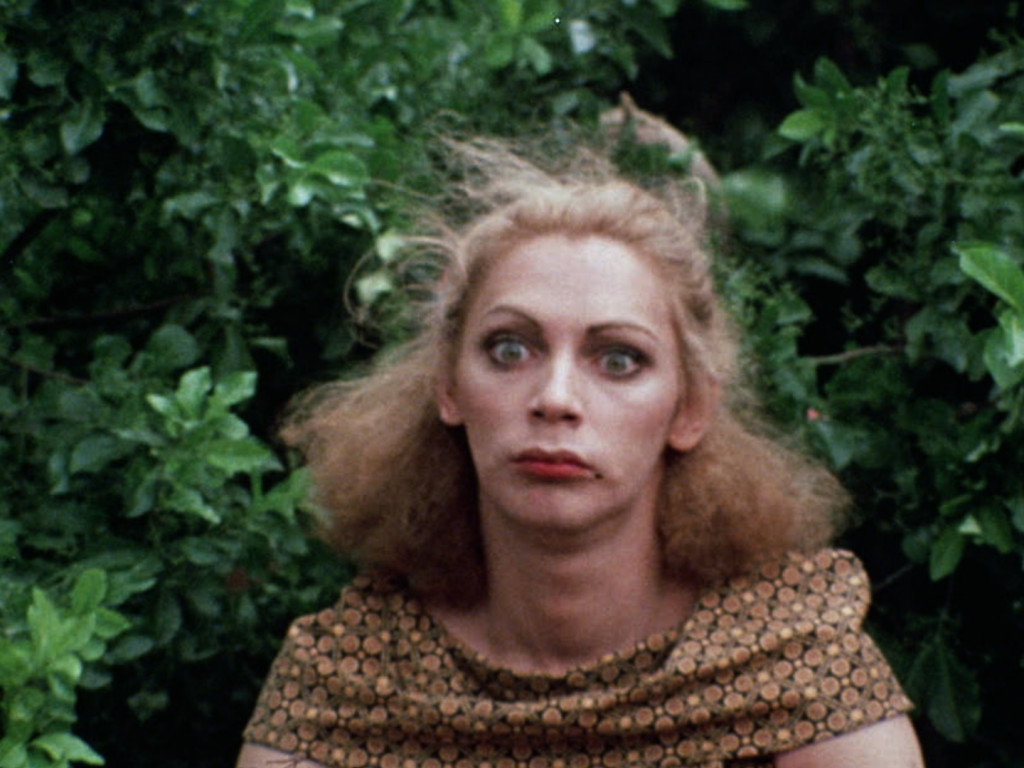 pherim's tweet photo. 『きゅうり畑のかかし』“Scarecrow in a Garden of Cucumbers” 🇺🇸1972

女優を夢みてNYへ出たおヒゲ濃ゆめな女の子の、
家探しに始まるめくるめくアングラ桃源郷異聞。

クィア映画なんて括りを遥かに突き抜けカルトで陽気な賑わいがずっと楽しく、こんなのが知られず眠ってたこの世界まだまだアツい。 https://t.co/uyGSXW8U8F