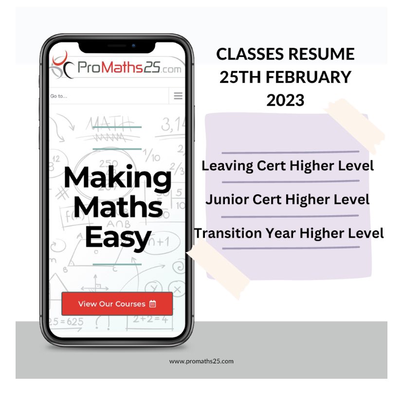ProMaths25's tweet image. #edchatie #leavingcert #juniorcert #mathgrinds