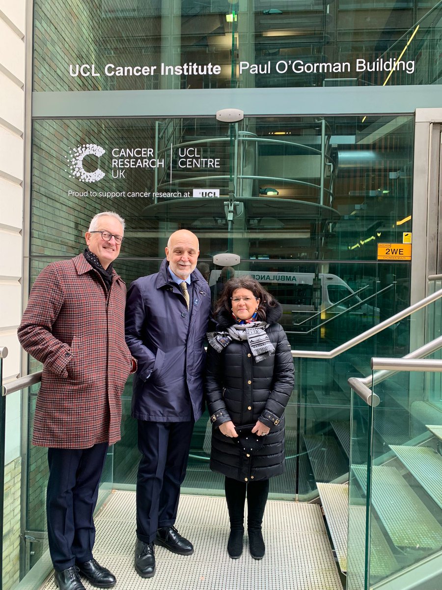 ItalyinUK's tweet photo. Amb. @InigoLND visited today University College London (@ucl),where he met with Provost Dr Michael Spence and distinguished Italian academics. He also toured the world-class @uclcancer Thank you for the warm welcome! Keen to strengthen 🇮🇹🇬🇧 ties in this field https://t.co/KnbIP6AhLT
