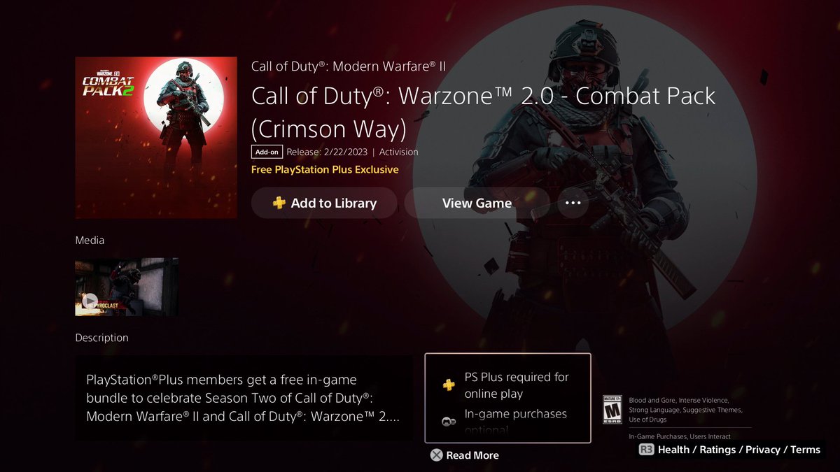 MBlownGaming's tweet photo. Good morning #Playstation #gamers #CallofDuty #MW2 #CombatPack (Crimson Way) is LIVE! the Combat Pack is a #Free #PS Plus #Exclusive and it looks pretty solid:
๐ Oni Pyroclast Operator Skin for Hiro โOniโ Watanabe
๐Oni Carver SMG Blueprint
๐Oni Slasher Assault Rifle Blueprint https://t.co/p09Tz2k6Fr