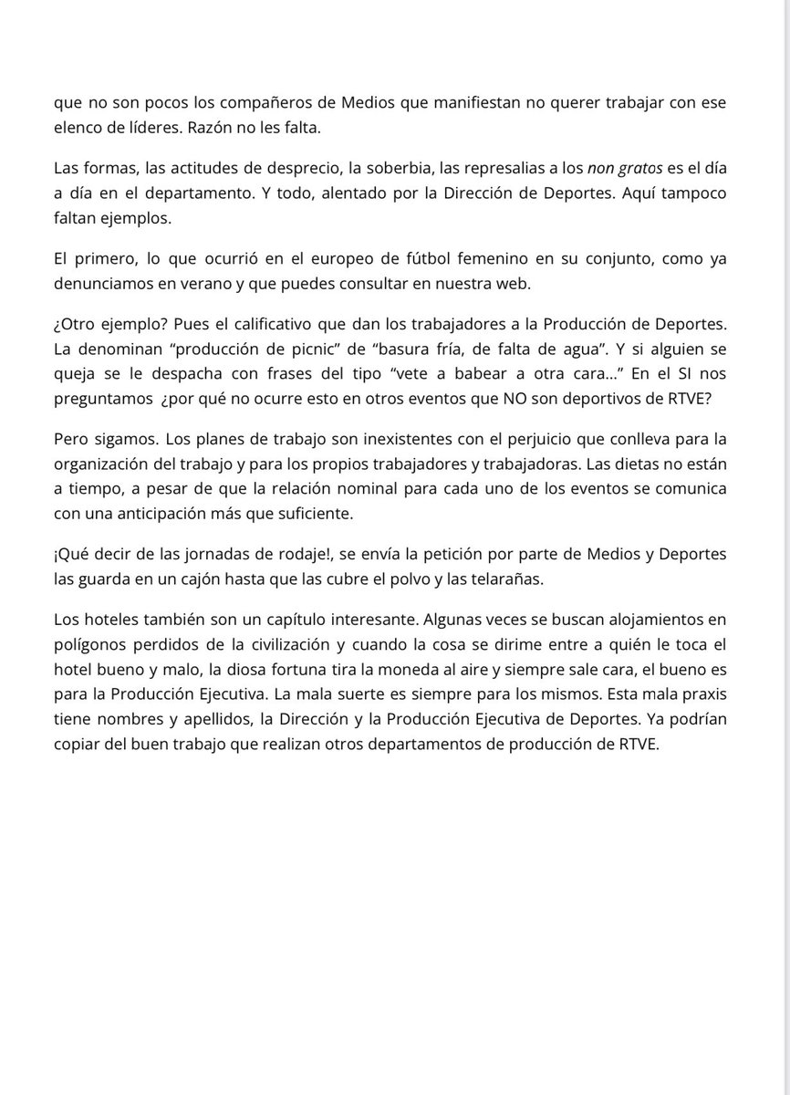SindicatoSIRTVE's tweet photo. Deportes: La relación con los medios también da “Grima”
#rtve #tve #rne 

Toda la información en la web: 
https://t.co/cAaiBc9KoY https://t.co/2FWJJSvI38
